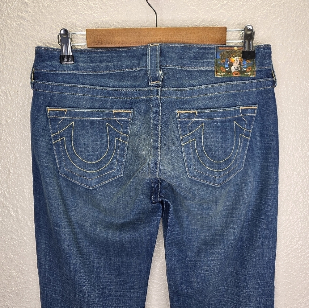 True Religion 2000s Y2k Flared Bell Bottom Women's Denim Jeans Size 28 30427 - Picture 7 of 16